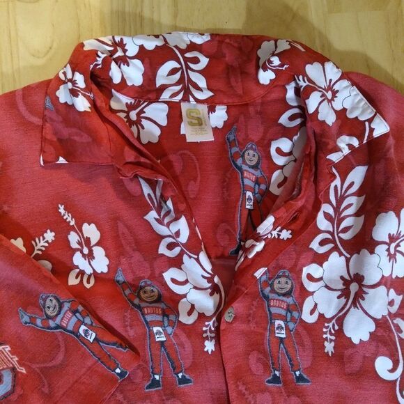 Spike Sports Ohio State Buckeyes Hawaiian Shirt - Picture 1 of 8